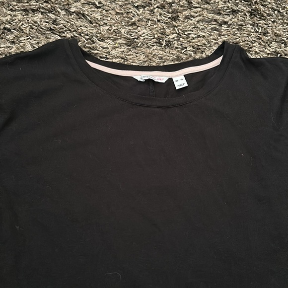 ISAAC MIZRAHI BLACK CREW NECK T SHIRT SHORT SLEEVE DRESS NEW SZ XL - Picture 3 of 4